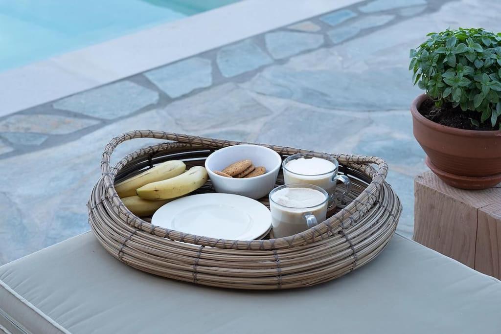 Luxury Cycladic Villa-Enjoy Infinity Pool Sunsets Koundouros Ngoại thất bức ảnh