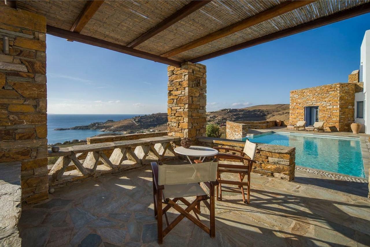 Luxury Cycladic Villa-Enjoy Infinity Pool Sunsets Koundouros Ngoại thất bức ảnh