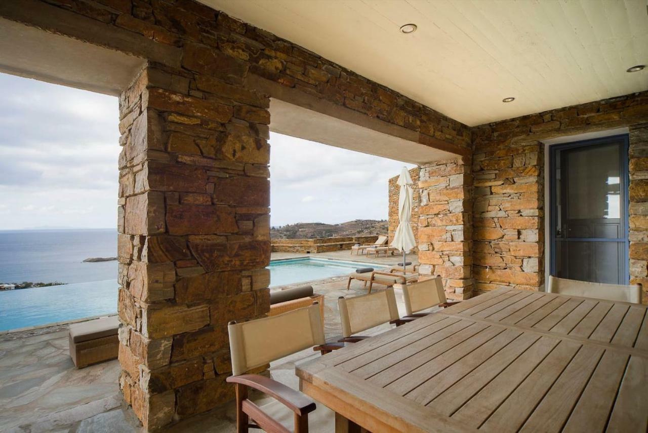 Luxury Cycladic Villa-Enjoy Infinity Pool Sunsets Koundouros Ngoại thất bức ảnh