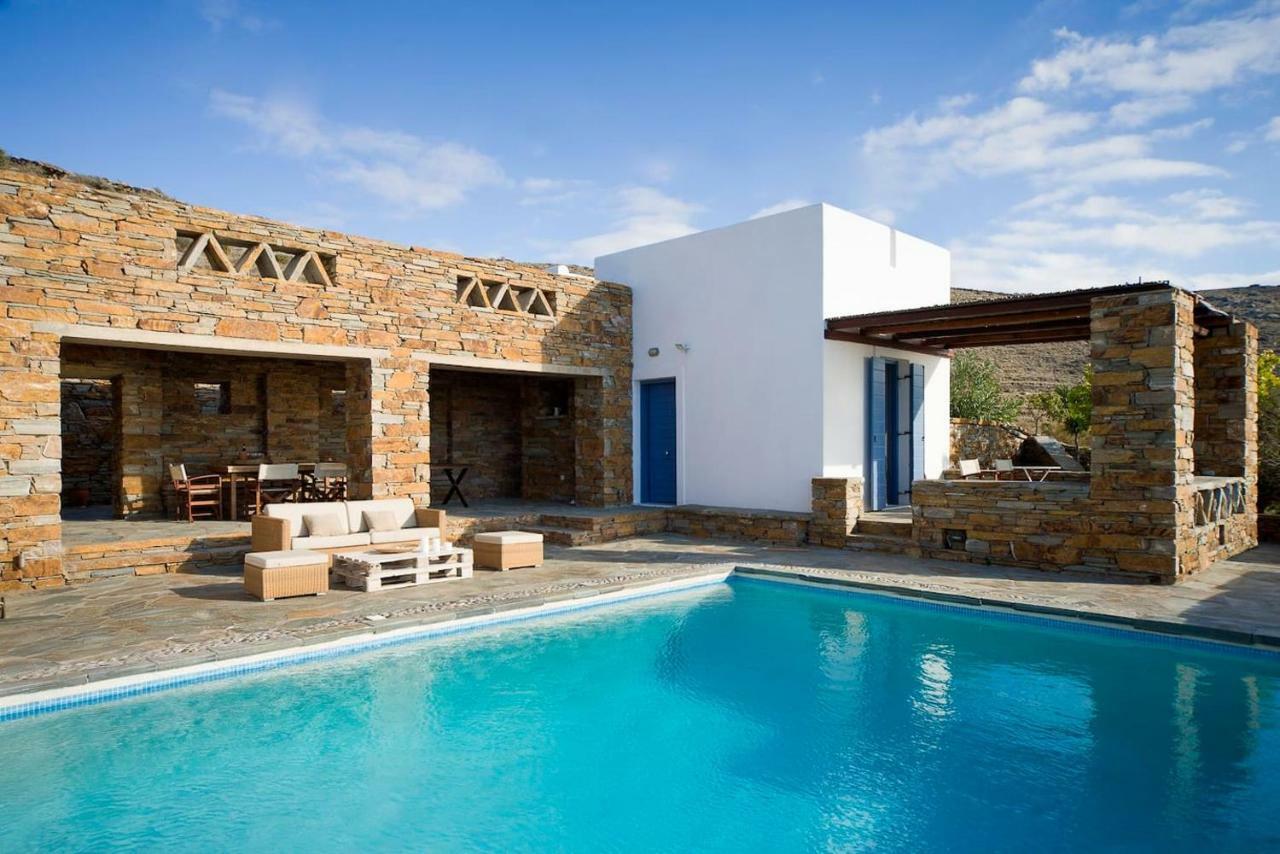 Luxury Cycladic Villa-Enjoy Infinity Pool Sunsets Koundouros Ngoại thất bức ảnh