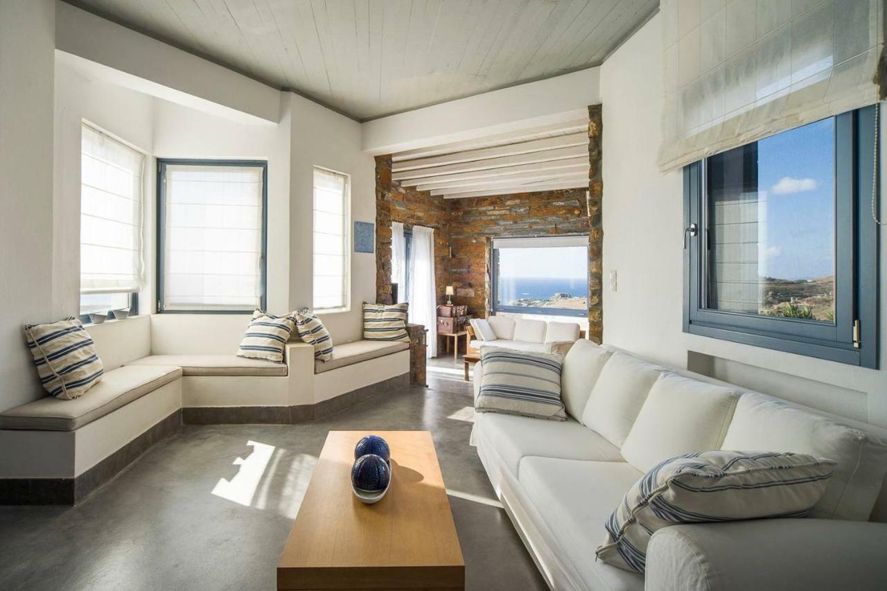 Luxury Cycladic Villa-Enjoy Infinity Pool Sunsets Koundouros Ngoại thất bức ảnh