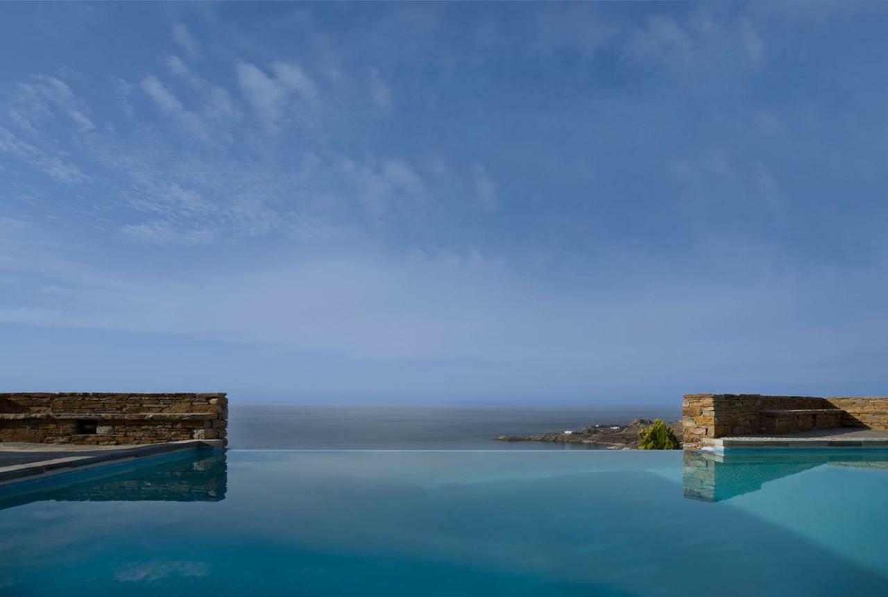 Luxury Cycladic Villa-Enjoy Infinity Pool Sunsets Koundouros Ngoại thất bức ảnh