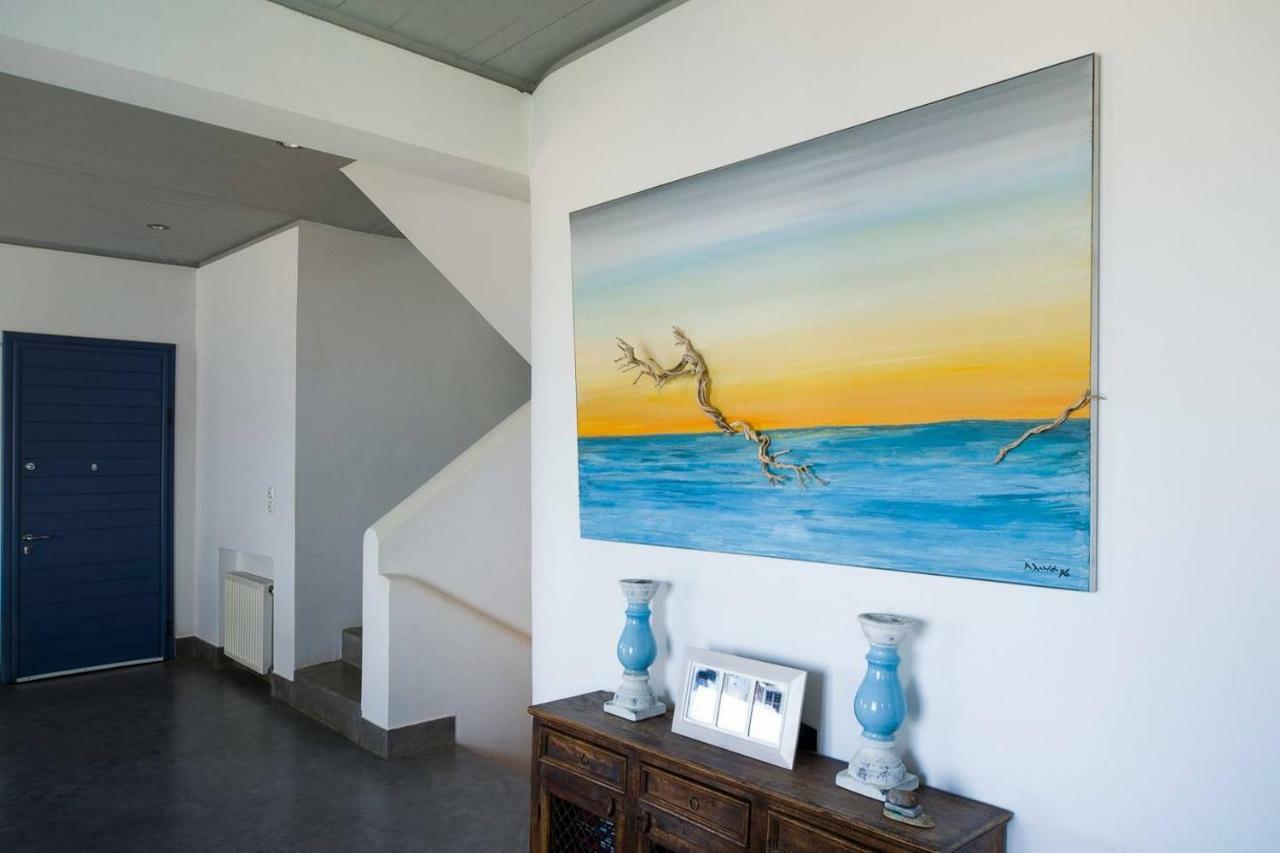 Luxury Cycladic Villa-Enjoy Infinity Pool Sunsets Koundouros Ngoại thất bức ảnh
