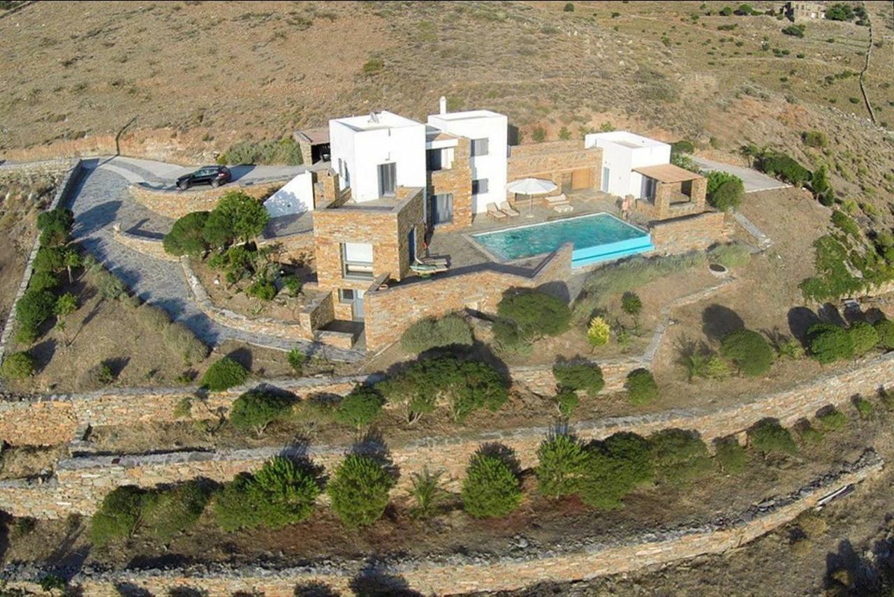 Luxury Cycladic Villa-Enjoy Infinity Pool Sunsets Koundouros Ngoại thất bức ảnh